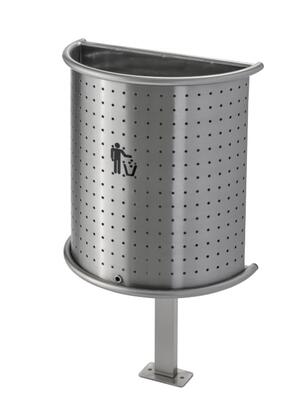 Brushed Stainless Semi-Circular Garden Pewter